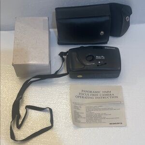 Panorama Wide Pic 35MM Focus Free Camera panoramic lens black compact brand new